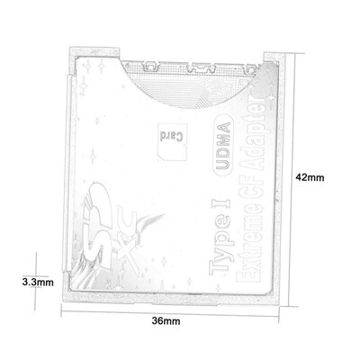 

Professional SD to CF SDHC SDXC Card Adapter for 33mm Standard Compact Flash Type I Memory Card Reader Converter