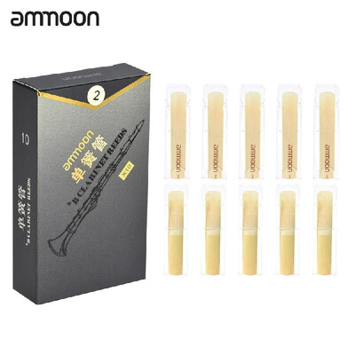 

ammoon High Grade Bb Clarinet Bamboo Reeds Strength 20 10pcs Box