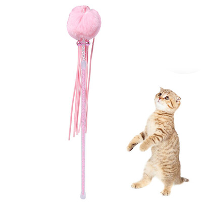 

Gobestart Kitten Cat Toy Interactive Toy Soft Ball And Cat Feather And Bell Toy