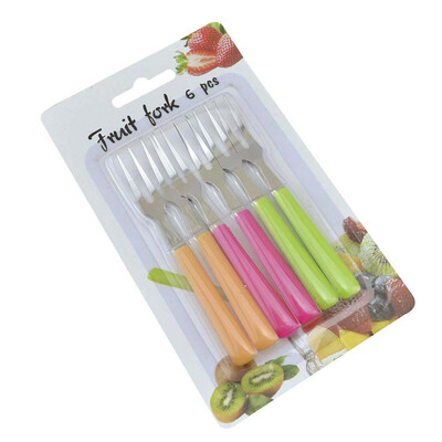 

Funny Stainless Steel Fruit Fork Cake Dessert Salad Fork Set