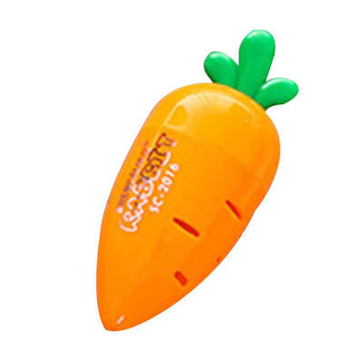 

Adorable Carrot Style Plastic Manual Removable Easy Cleanup Student Pencil Sharpeners Color Random