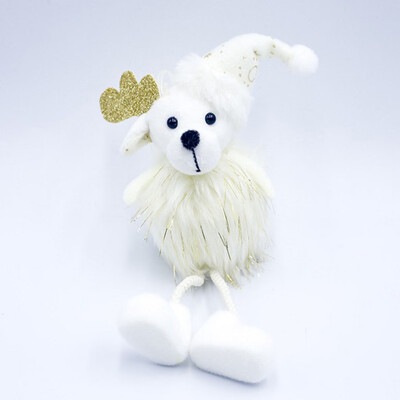 

Gobestart Cloth Plush Santa Doll Ornaments Foam Christmas Snowman Pendant