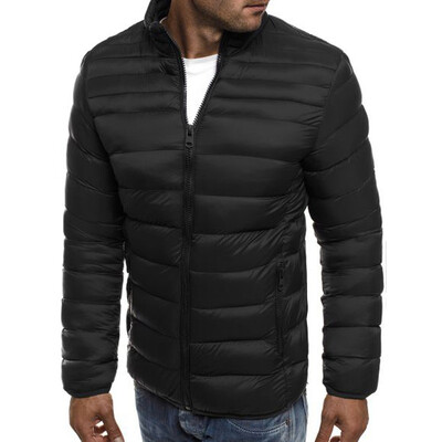 

Toponeto Mens Autumn Winter Zipper Warm Down Jacket Packable Light Top Quality Coat