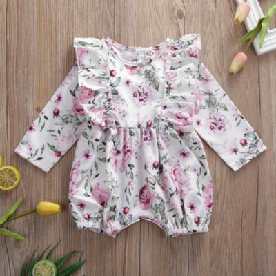 

Newborn Kids Baby Girl Sweet Floral Clothes Set Romper Jumpsuit Bodysuit Outfits