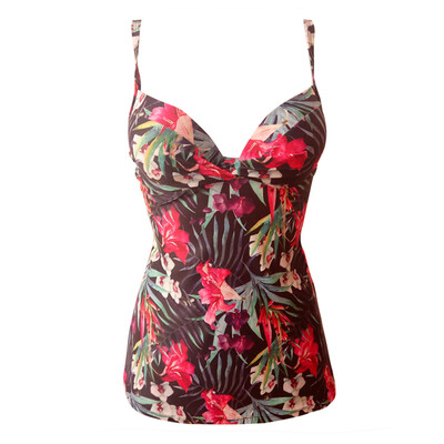 

Sexy Women Flower Print Tankini Top Underwire Skirted Swimsuit Swimwear Bathing Suit