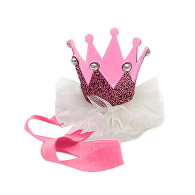 

Cute Baby Girls Brithday Shiny Crown Elastic Mesh Headband Hair Accessories Kids Princess Hairband