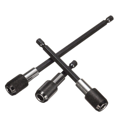 

3PCS Stainless Steel Head Magnetic Screwdriver Extension Quick Release 14 Hex Shank Holder Drill Bit