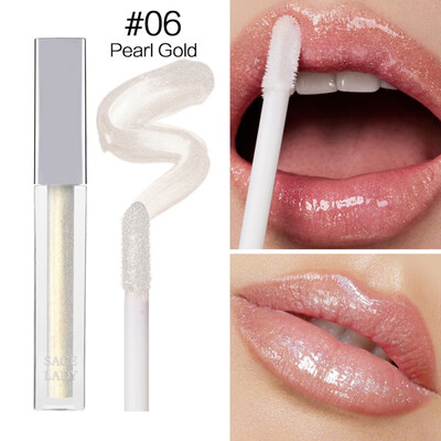 

1Pc Lips Makeup 9 Colors Liquid Lipstick Mirror Surface Lip Gloss Tint Lasting Moisturizing Non-stick Cup Lip Glaze