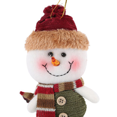 

Santa Claus Snow Man Doll Christmas Decorations Xmas Tree Gadgets Ornaments Doll Drop Ornaments