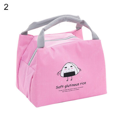 

Ice Cream Bread Printed Thermal Insulated Office Picnic Bento Lunch Tote Bag