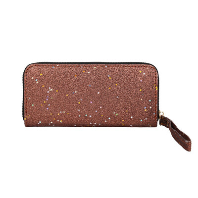 

Bling Sequins Fashion Women Long Purse Zipper Card Cash Holder Wallet Clutch