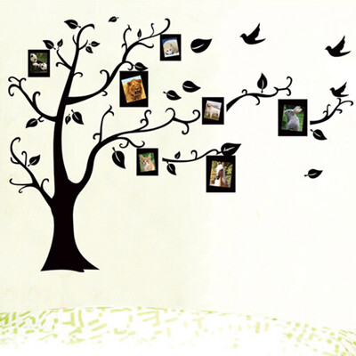 

Fashion DIY Photo Tree Bird PVC Wall Decor Family Sticker Mural Artist House Decoration Unique Wall Sticker Decoration
