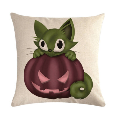 

20 Styles Happy Halloween Pillow Case Sofa Waist Throw Cushion Cover Home Decor Party