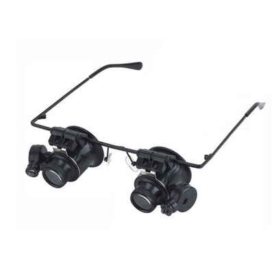 

20x Head Wearing Loupe Watch Repair Work Binocular Magnifier 9892A-II with Led Lamp Jeweler Watch Repair Magnifying