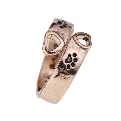 

I Will Love You Ever Letter Dog Claws Lower Knuckle Love Ring
