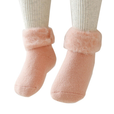 

5Colors Baby Solid Winter Socks Baby Socks Winter Thicker Warm Newborn Socks Children Baby Cotton Socks for Infants anti-slip