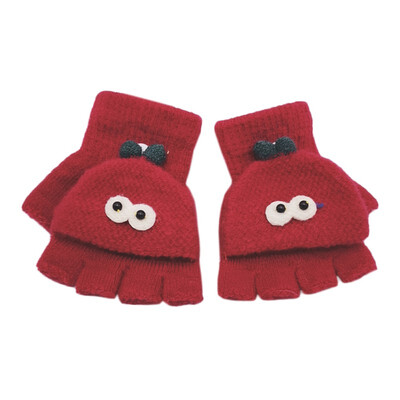 

New Cute Cartoon Baby Gloves Winter Knit Wool Newborn Mittens Thick Childrens Kids Keep Finger Warm Gloves