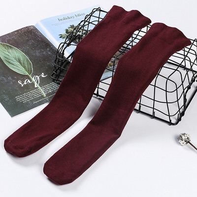 

kids socks Big Girls Cute Knee High Socks 3-12 Years Uniform Tube Cotton Candy Color Solid Long Socks winter socks baby