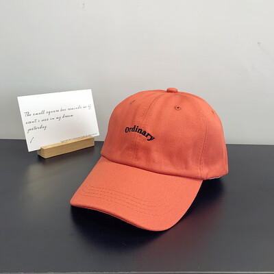 

Simple original letter embroidery student leisure baseball cap female outdoor hip-hopping cap duck tongue cap male