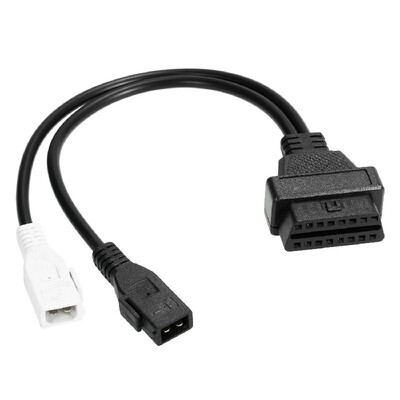 

OBDII Splitter Extension Female Adapter 2 Pin to 16 Pin Cable 30cm Replacement for VW