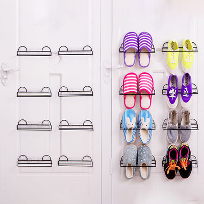 

Toponeto Wall Mount Shoe Rack Slipper Shelf Storage Organizer Bathroom Shower Room