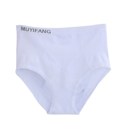 

Fashion High Waist High Elastic Tummy Hips Anti-Lighting Slim Ladies Briefs Solid Letter Print Briefs Women Underwear
