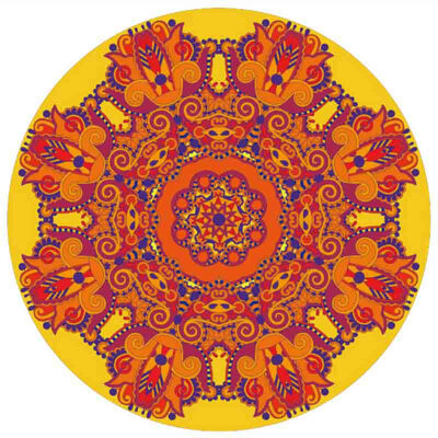 

Indian Round Printed Tapestry Geometric Polyester Stitching Tapestry Table Cloths For Home Decoration Yoga Blanks Beach Towls