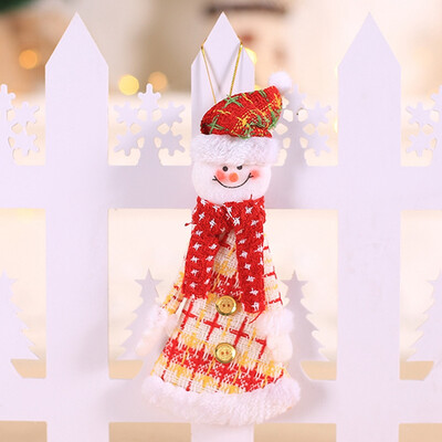 

Creative Christmas Decoration Santa Snowman Small Doll Xmas Tree Orname Kid Gift