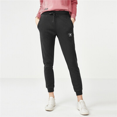 

Giordano Womens Casual Pants Womens Alphabet Pattern Drawstring Waist Pants Feet 13418901 11 Logo Black Medium 16064A
