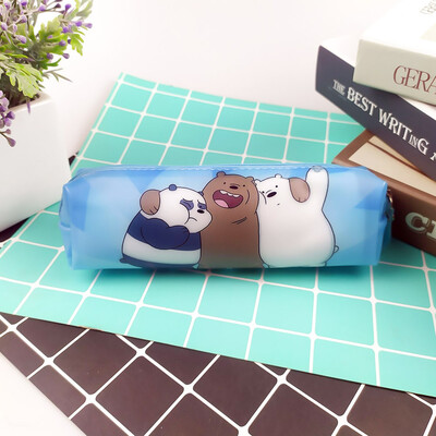 

Lovely Cartoon Bear Panda Pencil Case Silicone Naked Bear Stationery Pouches