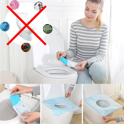 

〖Follure〗1Pcs Universal Toilet Disposable Sticker Toilet Seat Cover Business Travel Stool