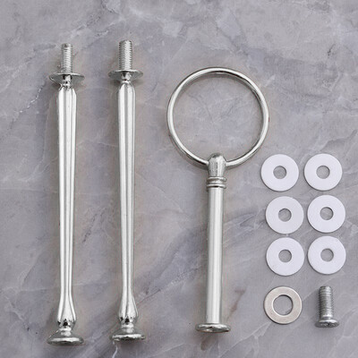 

23 Layers Cake Plate Stand Hardware Rod Stick Cake Cookie Display Gold Silver