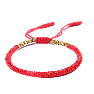 

Tibetan Buddhist Lucky Knot Bracelets & Bangles For Women Men Handmade Woven Rope Amulet Bracelet Jewelry Gifts