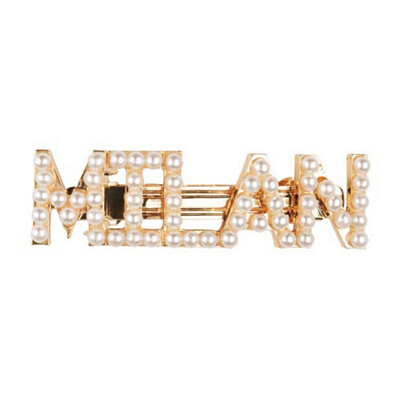 

1 PC Women Pearls Hairclips City Name Letters Hairpins New York Tokyo Paris London Barrettes Hairgrip Hair Accessories
