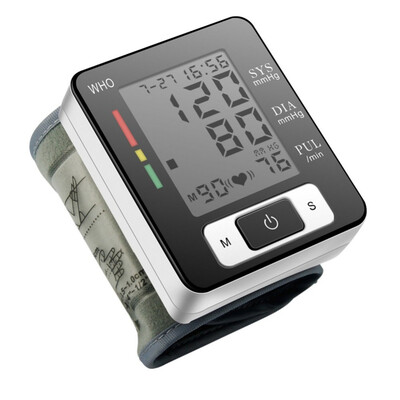 

Digital Wrist Blood Pressure Monitor Meter And LCD Digital Sphygmomanometer Blood Pressure