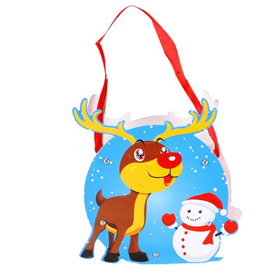 

Christmas Gift Box Candy Gift Box Christmas Decoration For Home Santa Claus Pattern Tote Bag Candy Paper Bag