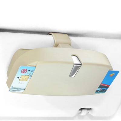 

Sunglasses Glasses Case Holder For Car Sun Visor Sunglasses Organizer Organiser Box Ticket Clip Double Card Holder