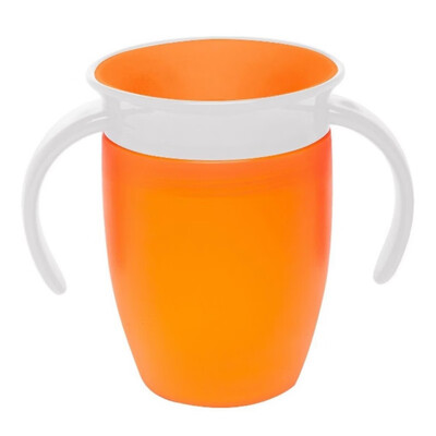 

240ML 360 Degrees Rotated Cups With Double Handle Baby Trainning Feeding Safe Leakproof Cup Infant Water Bottle