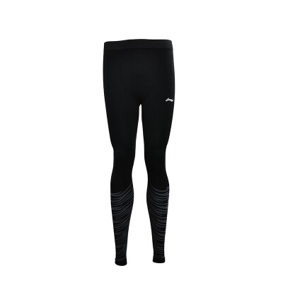 

Li Ning LI-NING fitness clothes yoga clothes running fitness tight-fitting sports pants badminton pants mens trousers AULN145-1 standard black 3XL