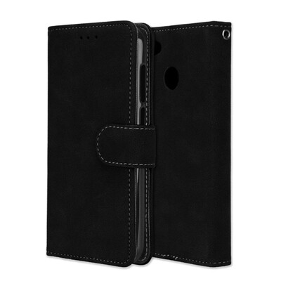 

MOONCASE ZTE Blade A6 Vintage Scrub 3 Card Case - Black