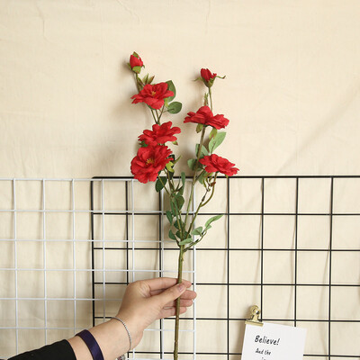 

Toponeto Artificial Fake Silk Flower Leaf Rose Flowers Floral Wedding Bouquet Party Home