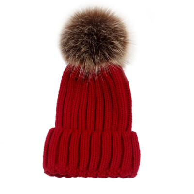 

2019 New Winter Warm Fashion Stylish Kids Mom Cotton Family Matching Outfit Knitting Beanies Hats Knitted Wool Cap