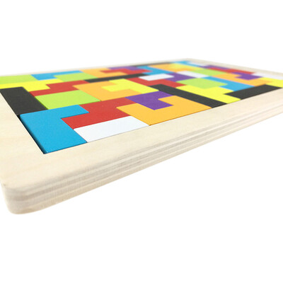 

YIWULAWooden Toys Brain Game Tetris Puzzle Toys