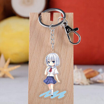 

Anime Date A Live Yoshino Acrylic keychain Yatogami Tohka Tokisaki Kurumi cute fun Llavero bag pendant