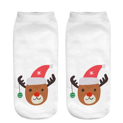

Gobestart Womens 3D Cartoon Funny Christmas Crazy Cute Amazing Novelty Print Ankle Socks