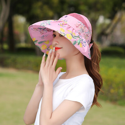 

Sun hat female sun protection outdoor summer Korean hat sun hat UV protection folding fashion Beach Hat