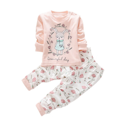 

Autumn Newborn Infant Clothing Baby Boy Girl Clothes Long Sleeve Top Pants Sport Suit Baby Clothing Set 2 Pcs