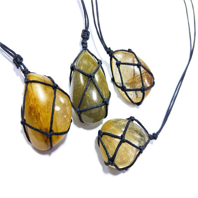 

Nordic Natural Crystal Pendant Fluorite Quartz Crystal Point Healing Hexagonal Wand Treatment Stone With Rope Room Decoration