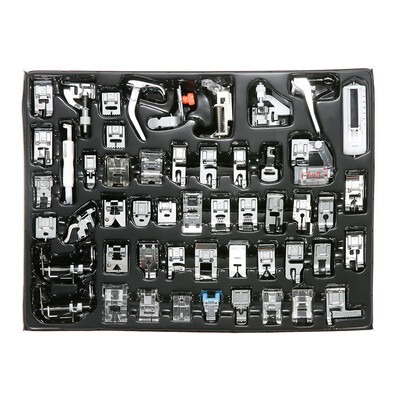 

52pcs Professional Sewing Machine Presser Feet Kit Compatible Set for Low Shank Sewing MachineFor BrotherBabylockNew HomeSinge