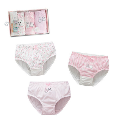 

Baby Pantie Soft Cotton Panties Children underpants Cartoon Print Toddler Underwear 3 Pieces